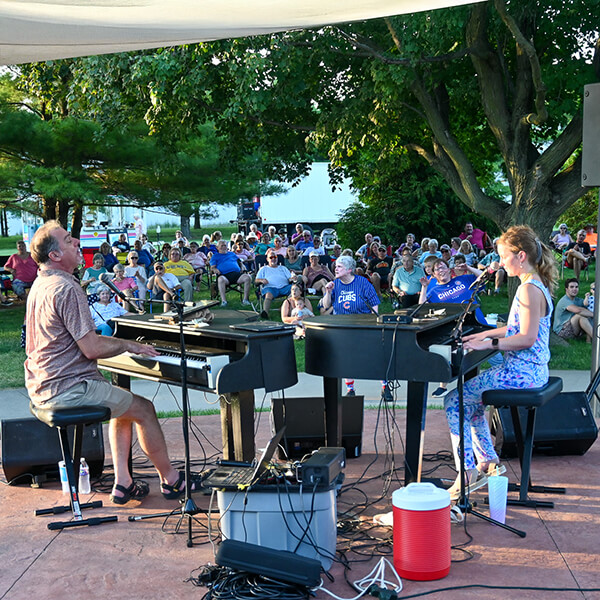 Outside concert in Hanna's Garden