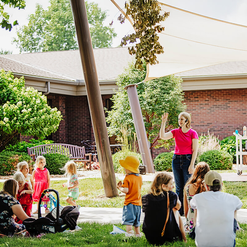 Outside Event in Hannah's Reading Garden